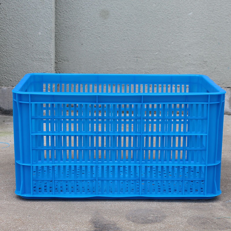 厂家供应塑料周转箱冷链海鲜运转箱仓库工业物流塑胶框可加印logo