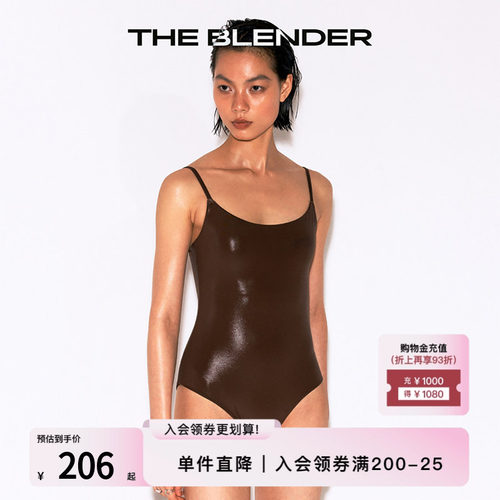 TheBlender带胸垫连体三角泳衣