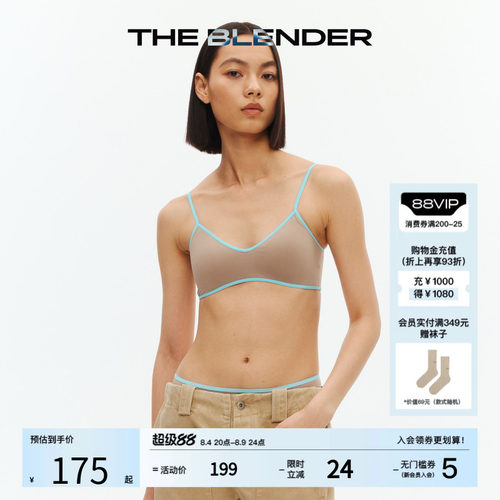 TheBlender撞色V领美背内衣