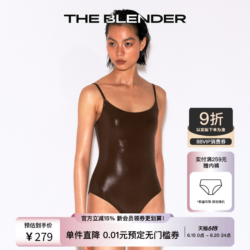 【新品】The Blender25夏季度假带胸垫可调节肩带连体三