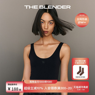 The 背心 Blender纯色固定胸垫大U露背可外穿运动美背打底内搭修身