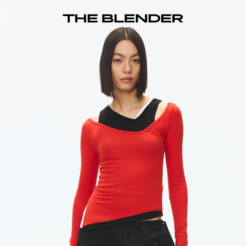 TheBlender修身不对称可叠穿
