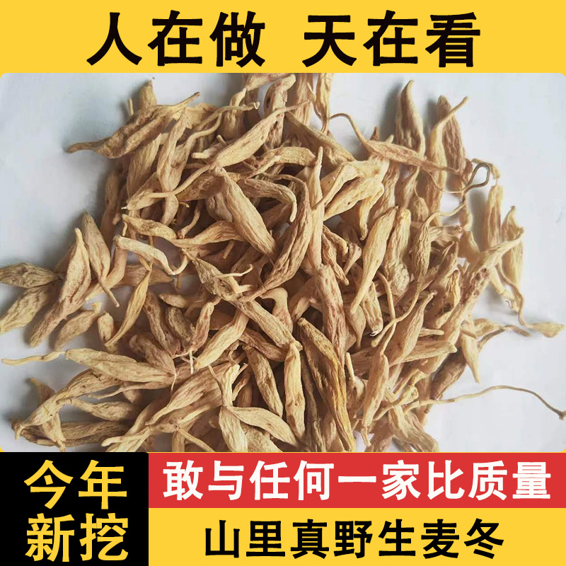 野生麦冬中药材正品500克正宗特级官方旗舰店泡水喝有什么功效