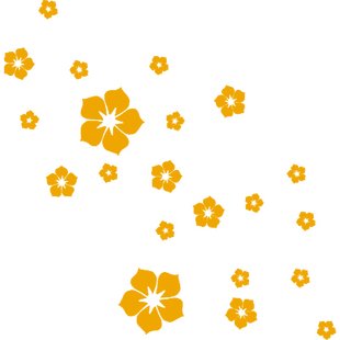 3d立体小花朵镜子镜面墙贴儿童房床头卧室卫生间墙面瓷砖自粘花瓣