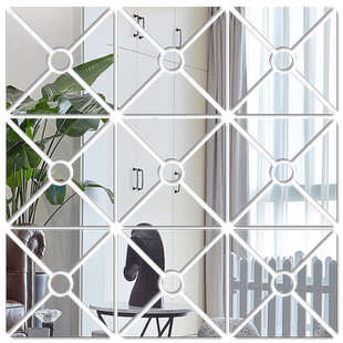 中式简约亚克力镜面3d立体电视背景墙贴客餐厅玄关天花板吊顶装饰