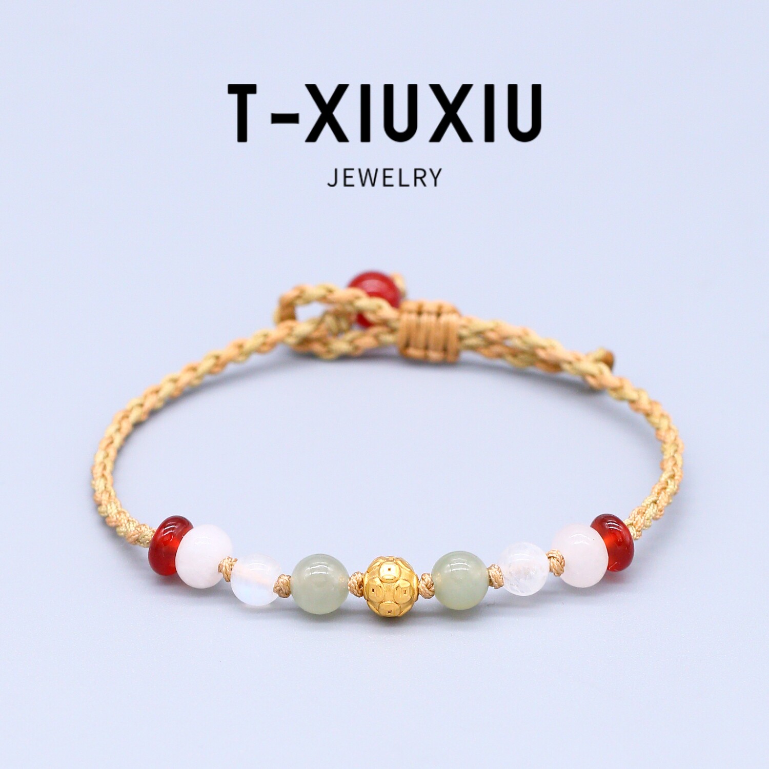 黄金足金999纯金钱币转运珠手链