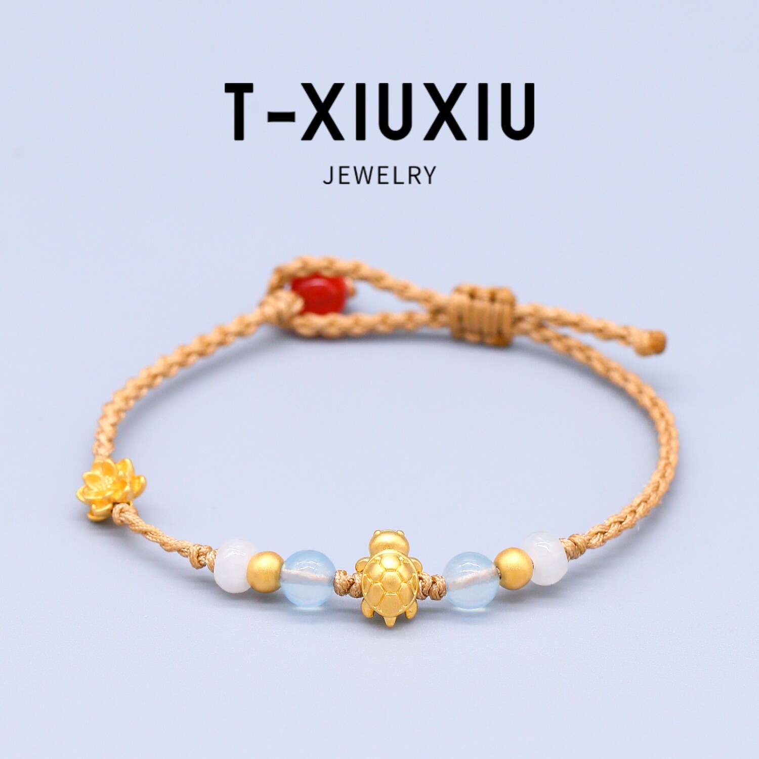 黄金足金999小乌龟富贵闺蜜手链