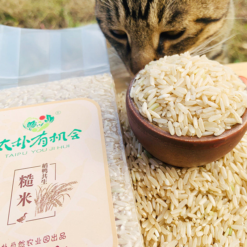 太朴有机会稻鸭共生糙米大米早米发芽新米粗粮胚芽米富含硒米粗粮