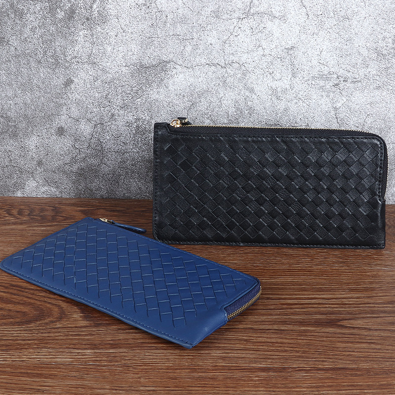 羊皮编织钱包女士长款超薄款卡包零真皮钱包手拿包韩版时尚休闲,箱包皮具/热销女包/男包,钱包,淘宝优惠券,粉丝福利购,淘宝优惠卷