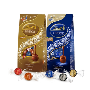 Lindt瑞士莲软心精选巧克力420g黑巧节日送女友礼物喜糖伴手礼