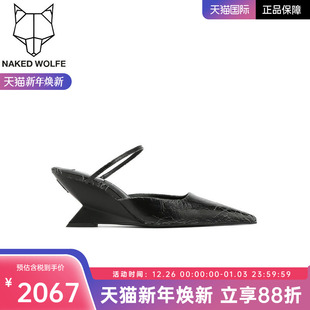 salem秋季 尖头女鞋 新品 坡跟穆勒鞋 2025新款 Naked Wolfe英国潮牌
