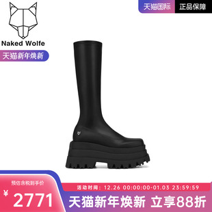 2025时装 SIN女鞋 高长筒靴英伦风厚底马丁靴 Wolfe英国潮牌 Naked