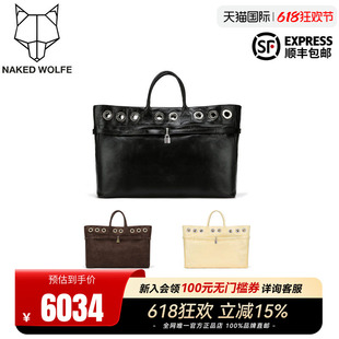 Naked Wolfe英国潮牌/Brooklyn实用潮流通勤手提包男女新款中包