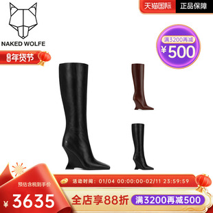 Naked Wolfe英国潮牌/adriana尖头女靴2025新款高跟显瘦时装靴潮