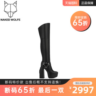 SAVAGE女鞋 Naked?Wolfe英國潮牌 2025春夏高跟厚底過膝高筒騎靴