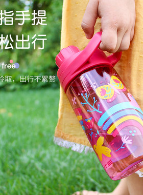 BTIF儿童水杯夏季上学专用小学生直饮水壶女2025新款防摔塑料杯男