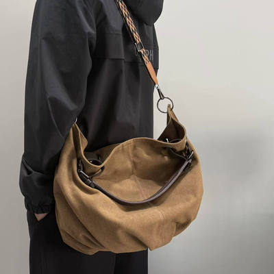 美式工装复古通勤大包帆布手提包