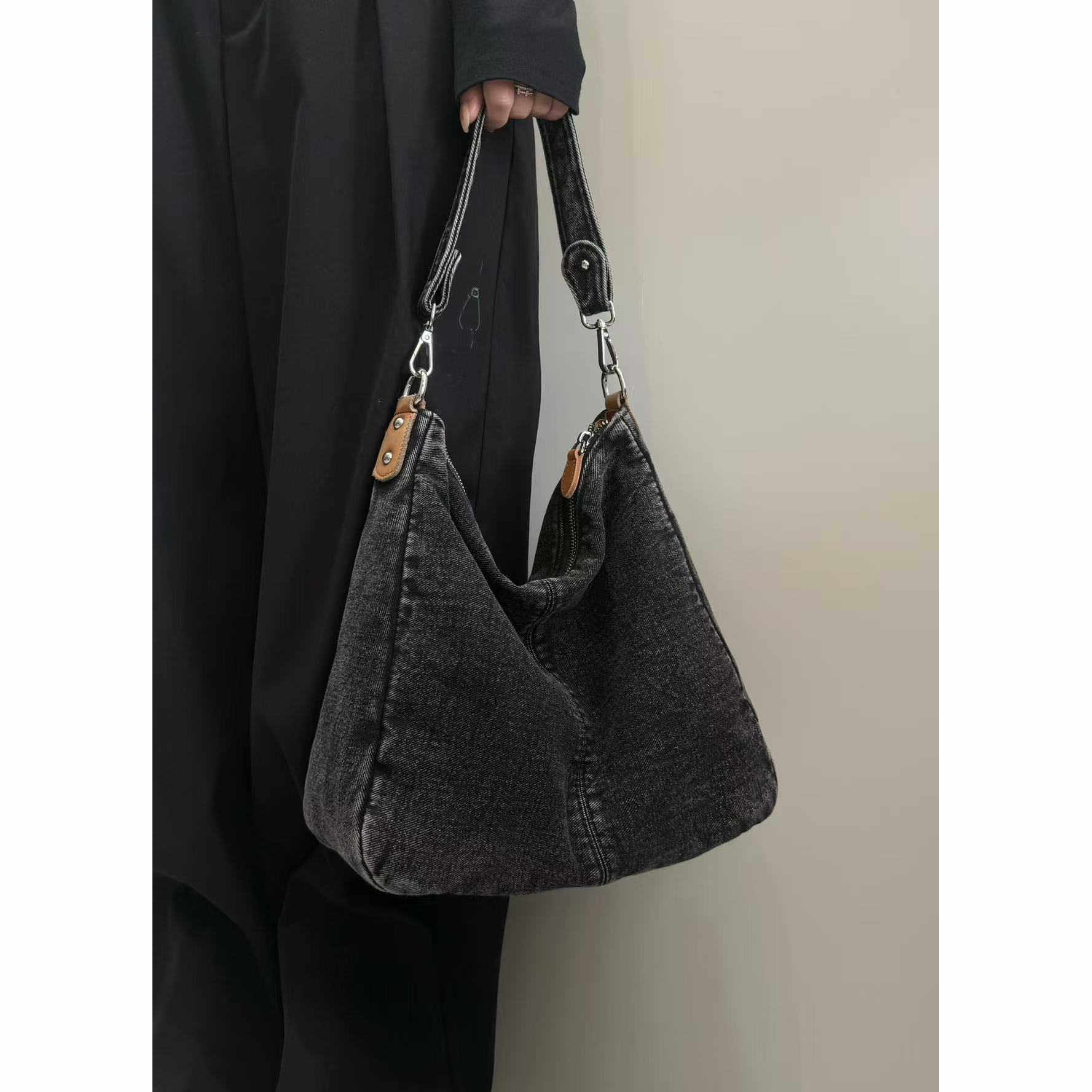 贵宝的包慵懒风牛仔托特包女新款潮流复古单肩斜挎包大容量斜挎,箱包皮具/热销女包/男包,通用款女包,淘宝优惠券,粉丝福利购,淘宝优惠卷