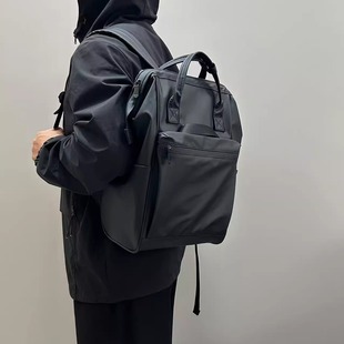 防水皮膜防水大容量通勤包双肩包电脑包运动男女潮流百搭通勤