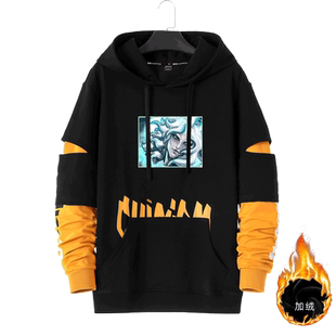 联盟游戏周边佛耶戈佛爷破败之王秋冬季男青少年连帽休闲加绒卫衣
