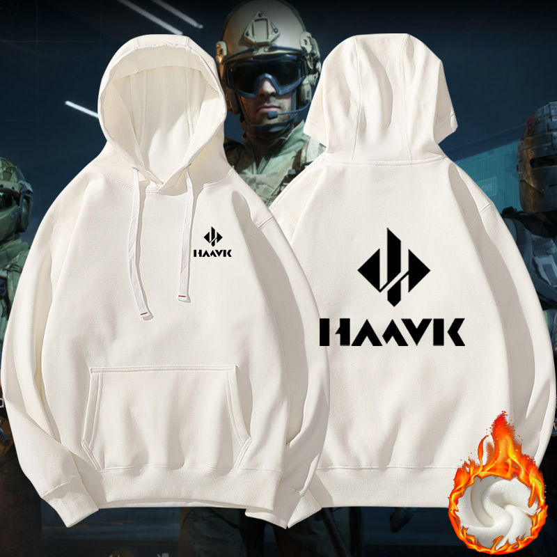 三角洲行动游戏哈夫克周边休闲加绒卫衣男女秋冬季宽松连帽衣服