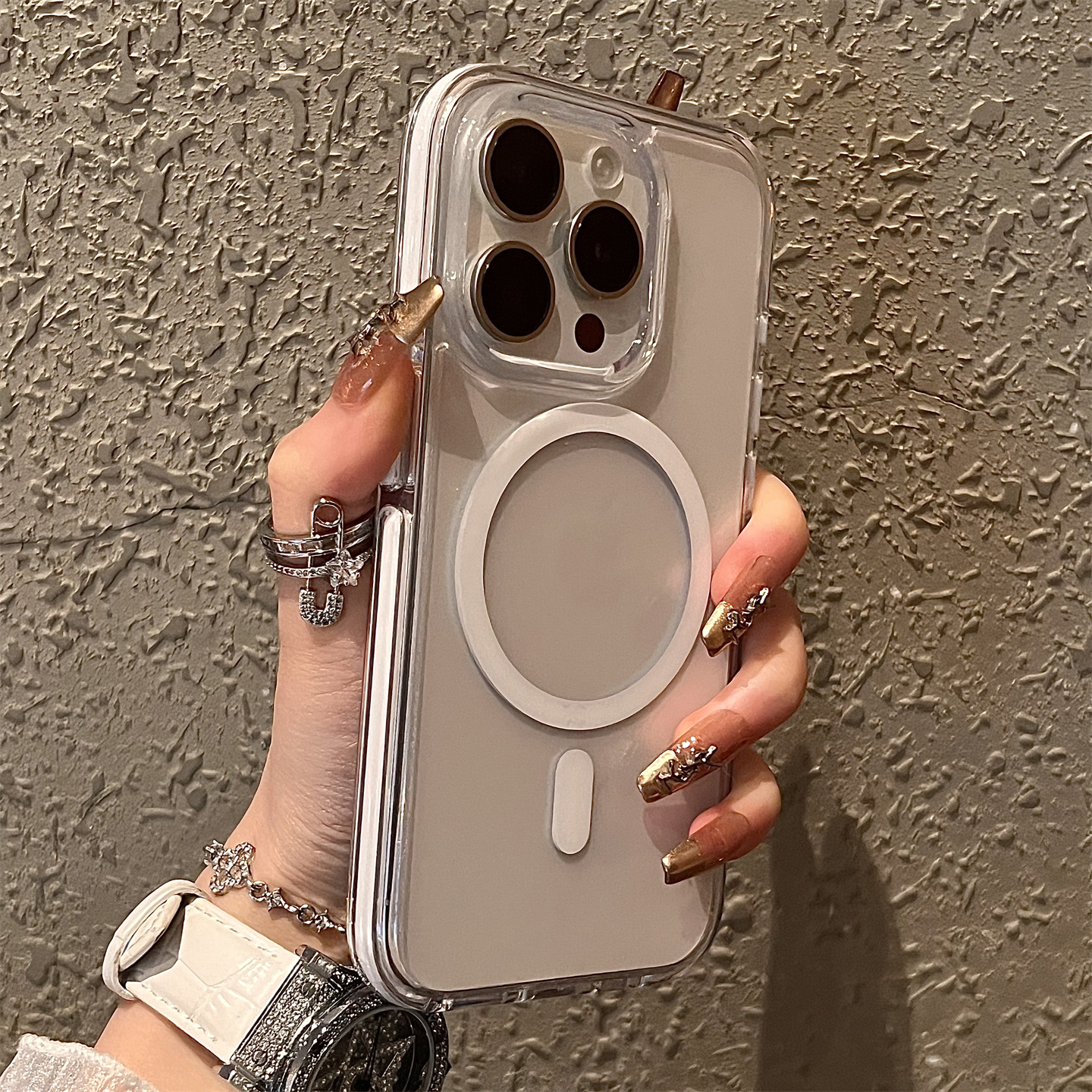 白边大孔透明磁吸适用苹果16手机壳新款16promax套iphone16pro防摔15promax硅胶苹果15全包苹果13女14pro男士