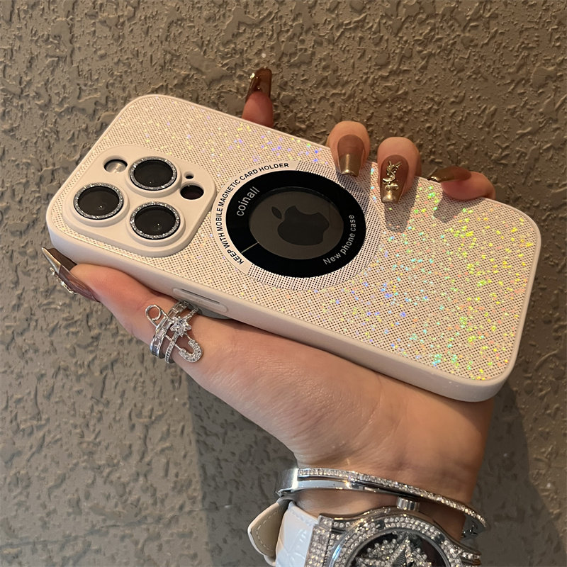 白色磁吸炫彩闪粉苹果15promax手机壳新款iphone14pro高级感苹果15苹果13套12全包镜头ProMax防摔Pro女PM适用怎么样,好用不?
