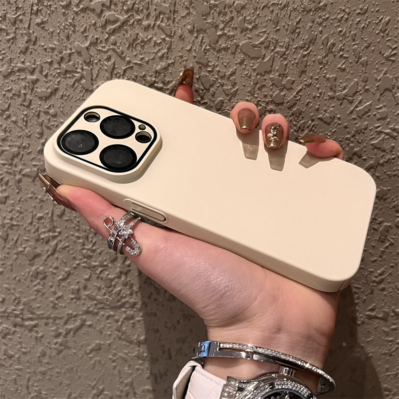 奶白磨砂自带镜头膜苹果14promax手机壳新款iphone14pro高级感14苹果13套12全包硅胶11防摔ProMax女Pro男适用属于什么档次？