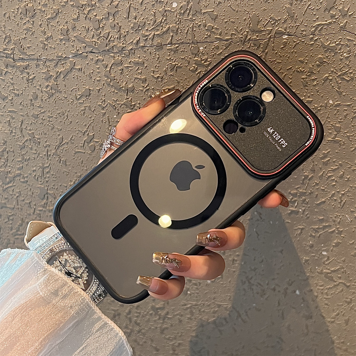 黑边透明磁吸大视窗适用苹果16手机壳新款16promax保护套iphone16pro防摔15promax硅胶苹果15全包13外壳14pro