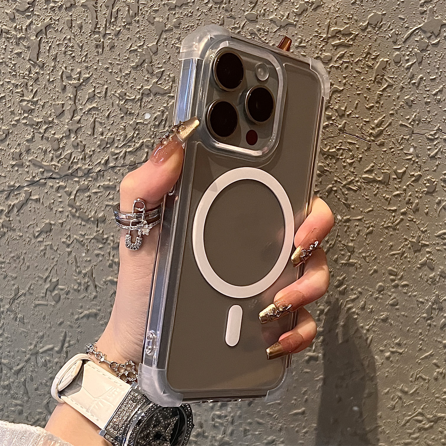 透明磁吸四角防摔适用苹果16手机壳新款16promax套iphone16pro防摔15promax硅胶苹果15全包苹果13女14pro男士