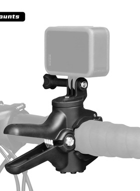 山地车骑行拍摄运动相机管夹支架兼容Gopro摩托车把快装相机支架