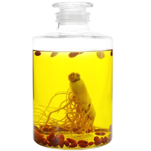 泡酒玻璃瓶5斤10斤装磨砂密封酒瓶家用酒坛子泡药酒小口专用酒罐