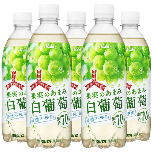 朝日三矢浓郁白葡萄果汁碳酸饮料