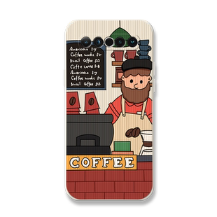 咖啡大胡子适用魅族17pro手机壳魅族16plus潮牌meizu16spro全包16t防摔16thplus套16xs液态th硅胶16s高级感16