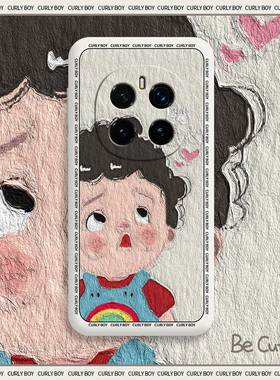 油画卷毛宝宝适用荣耀magic7手机壳magic7液态硅胶荣耀magic7pro+全包防摔por动漫卡通可爱新款保护套maic7