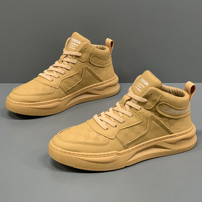 男鞋冬季2025新款复古百搭运动休闲白色板鞋时尚保暖高帮小白鞋潮,流行男鞋,高帮鞋,淘宝优惠券,粉丝福利购,淘宝优惠卷