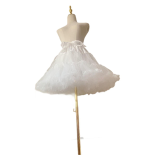 45cm裙撑lolita云朵日常无骨软纱撑短款洛丽塔COS网纱半身蓬蓬裙