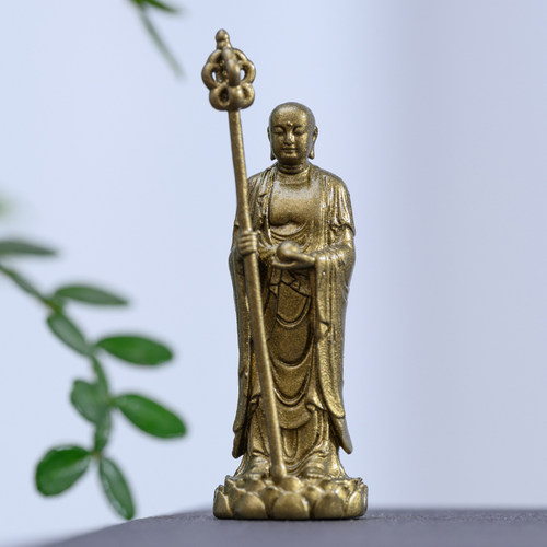 简修行黄铜地藏菩萨摆件随身佛