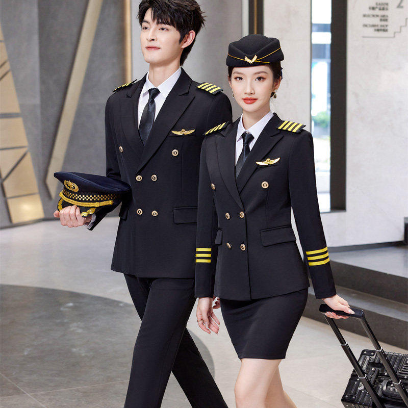 职业装西装套装男女同款保安高铁空乘制服军鼓队仪仗队演出工作服