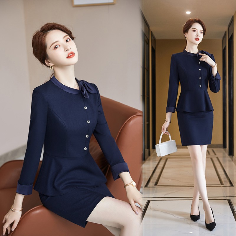 职业套装女气质美容院酒店前台空姐制服工装夏季医美美容师工作服