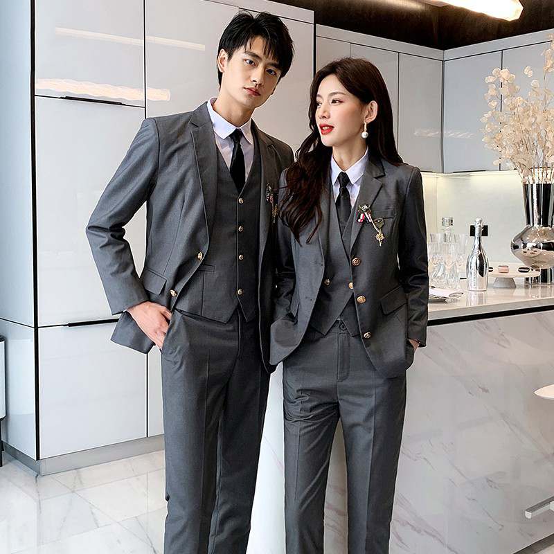 正装西装套装学院风西服外套男女制服学生职业工作服台球前台酒店