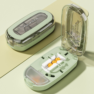 切药器分药器四分之一分二剪药三分之一双层刀片分割药片神器药盒