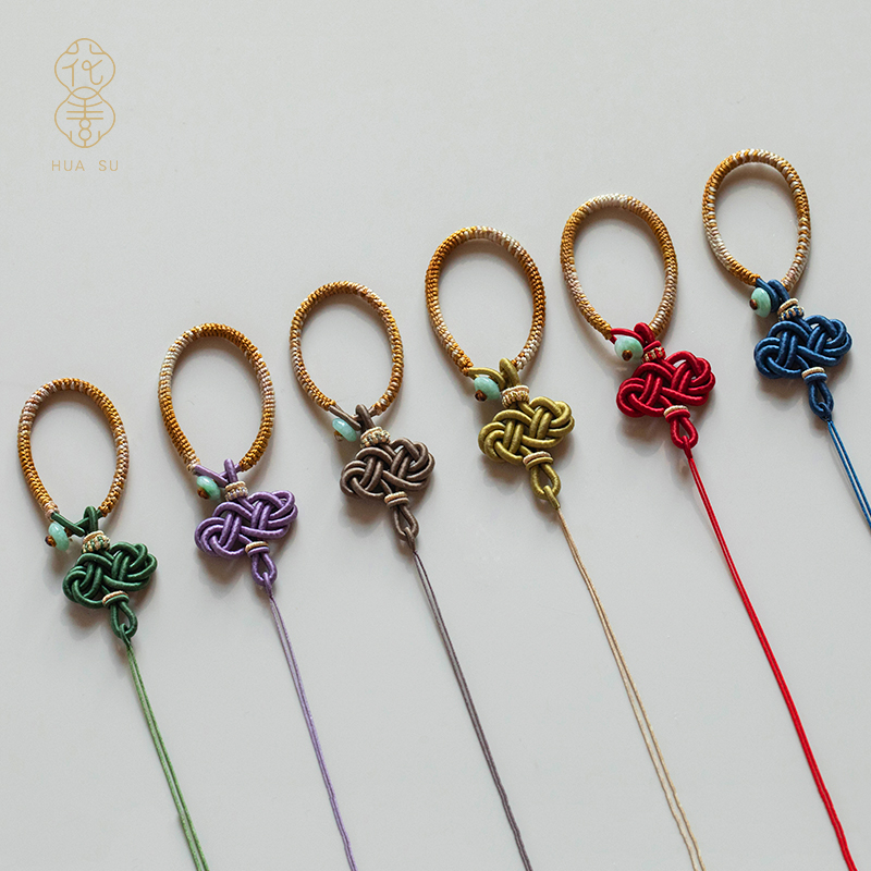 花素全手工精编钥匙扣