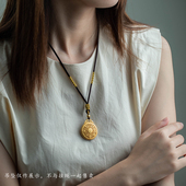 高档黑绳挂坠吊坠挂绳玉坠可调节挂脖吊绳项链挂坠绳子男女挂件绳