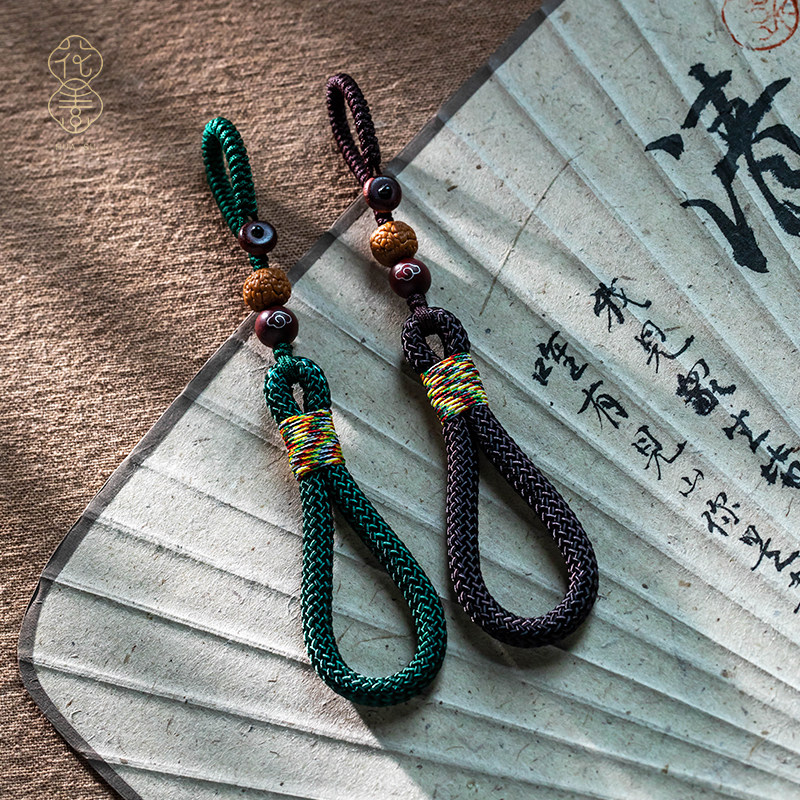 手工编织金刚菩提钥匙挂绳复古个性简约汽车钥匙扣U盘手机链挂绳