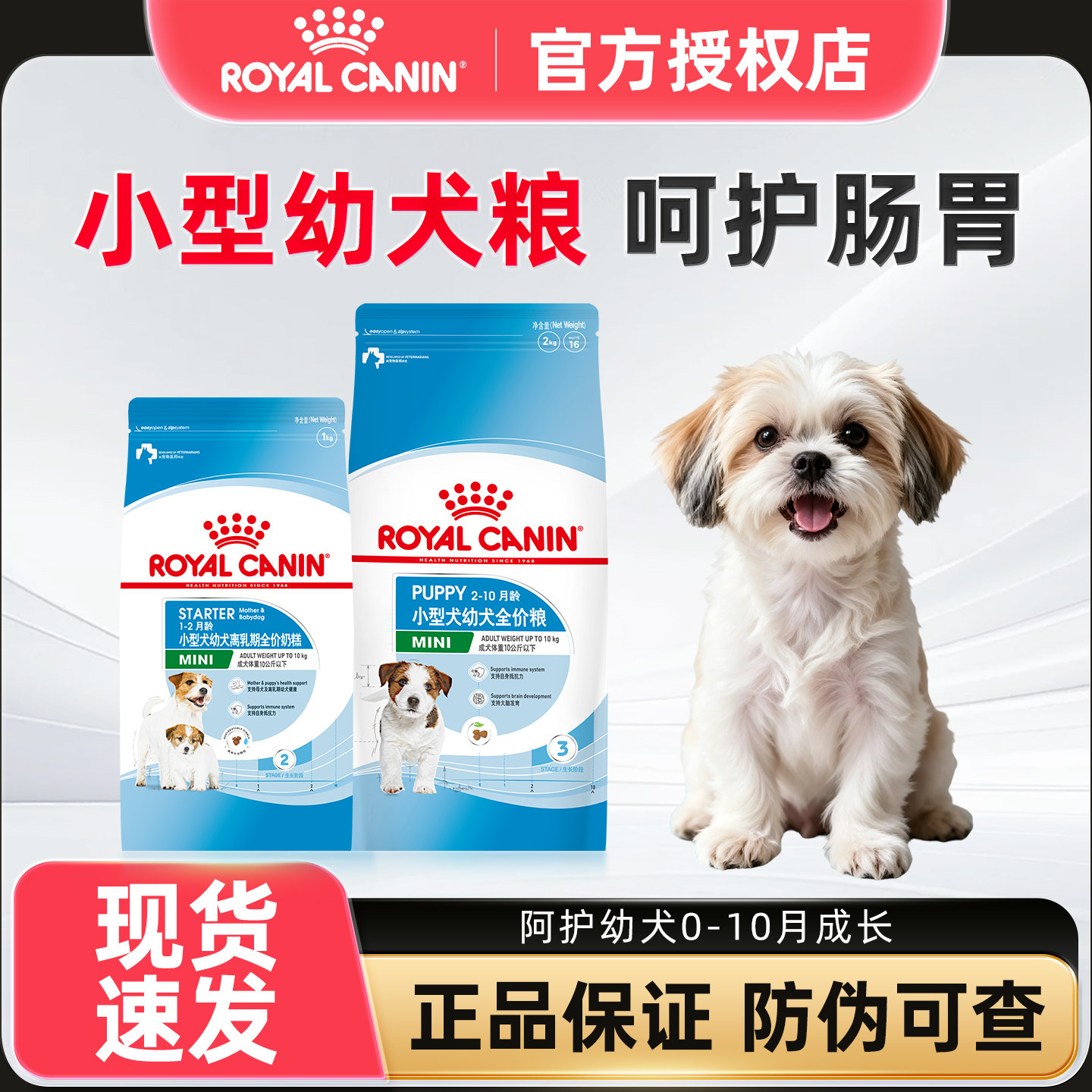 皇家奶糕狗粮小型犬幼犬粮泰迪比熊博美柴犬离乳期专用粮官方正品