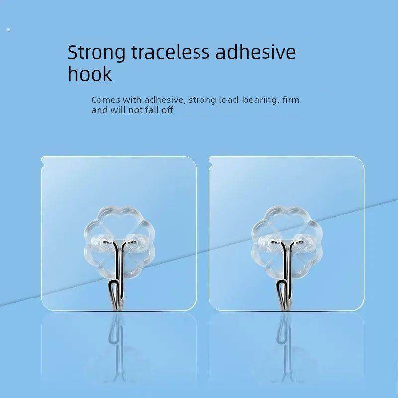 透明挂钩超强粘力厨房宿舍卫生间门后墙面壁上自粘贴式免打孔粘钩,收纳整理,挂钩/粘钩,淘宝优惠券,粉丝福利购,淘宝优惠卷