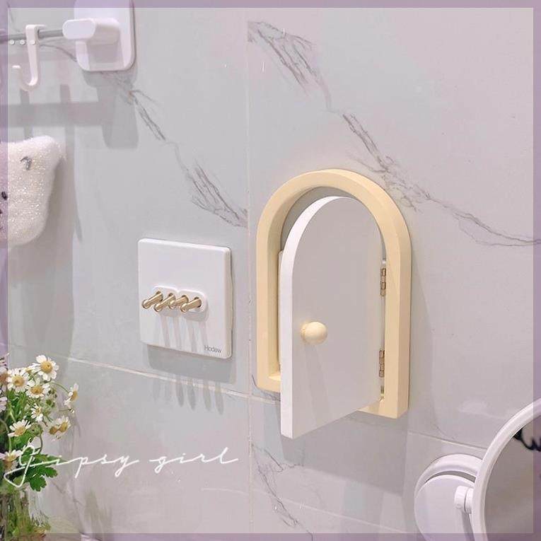 可爱门型开关贴墙贴家用插座保护套开关装饰框遮挡立体