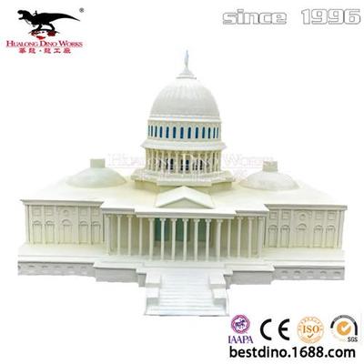 新款微缩景观模型著名白宫微模型适用于商场主题景区美陈引流