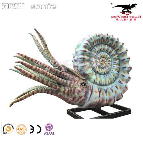 仿真海洋生物模型摆件硅胶电动菊石公园景区高人气产品恐龙厂家.